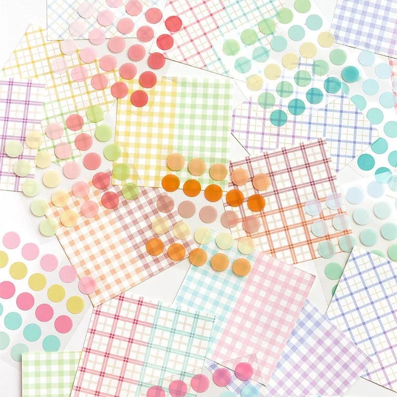 Grid Collage Memo Pad Decoration DIY Material Scrapbooking Message Schedule Notes Paper Notepad Cute Stationery School Supplies