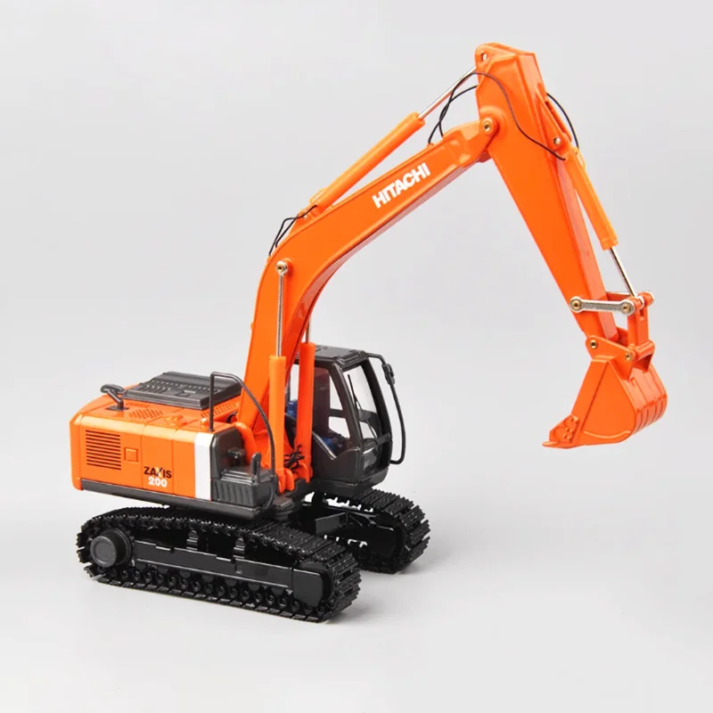 Diecast 1:50 Scale ZH200 Alloy Crawler Hook Machine Excavator Model For Adult Simulation Toy Static Collection Gift Display