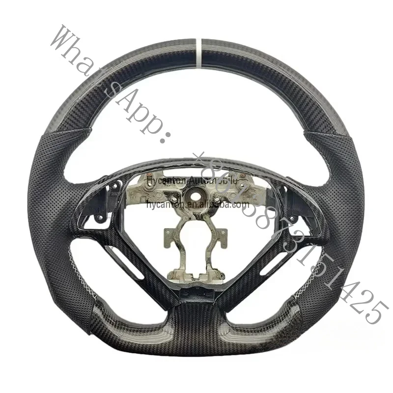 

Подходящее для большинства моделей G27 G37 рулевое колесо из перфорированной кожи с карбоновыми вставками, ставшее хитом продаж.