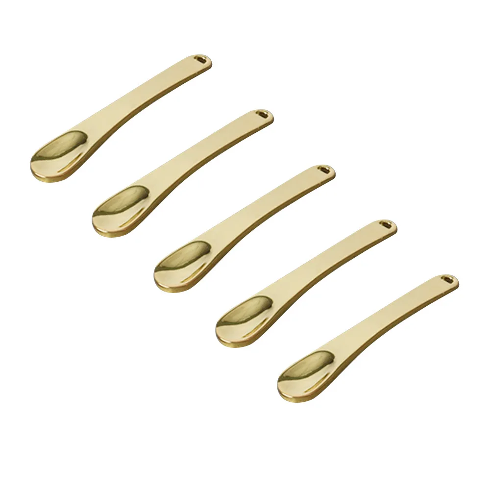 5 قطعة ملعقة كريم عين قسط المعادن الجمال مغرفة لخلط قناع الوجه غسول مرطب المدمجة السفر أداة العناية بالبشرة