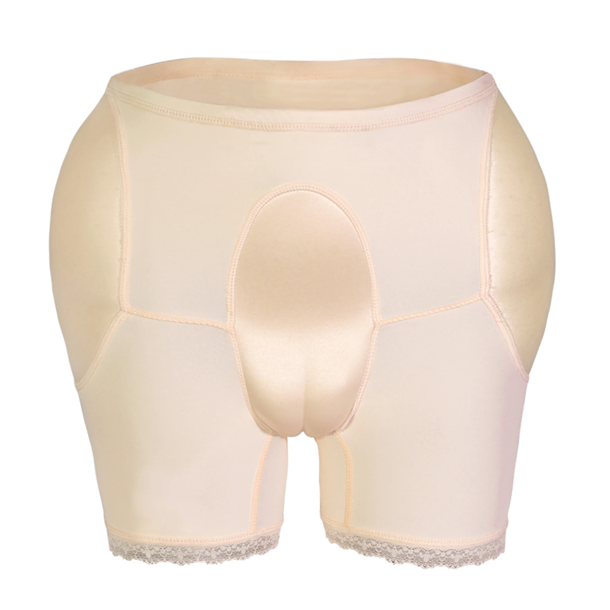 Calzoncillos bóxer transpirables para hombre con bolsa de realce tipo camel toe, ropa interior acolchada con vagina falsa para crossdresser y transgénero, shorts moldeadores masculinos.