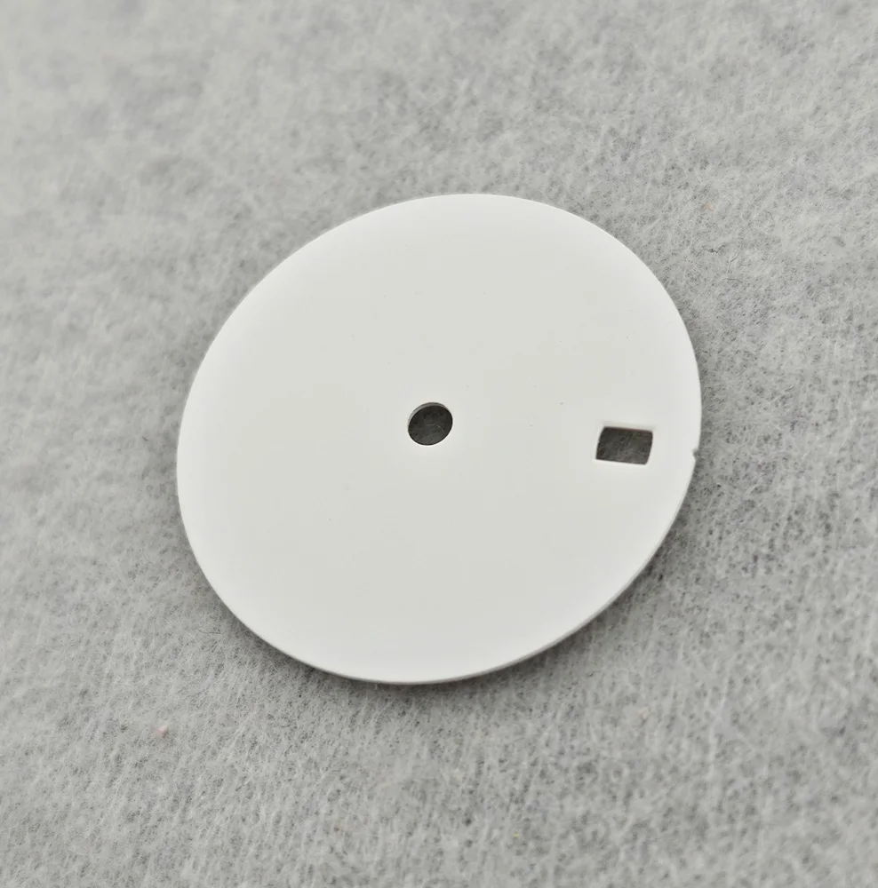 맞춤형 로고 시계 다이얼, NH35 다이얼, 싱글 캘린더 다이얼, 화이트 다이얼, 시계 액세서리, NH35/NH36 무브먼트에 적합, 28.5mm