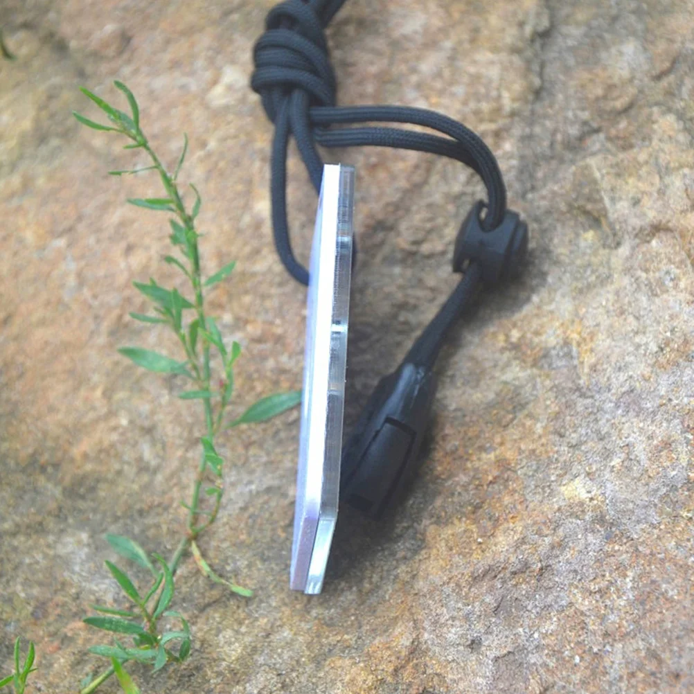 

2Pcs Signal Mirror Survival Outdoor Reflective Mirror Multipurpose Emergency Hiking Camping Outdoor Survival Signal