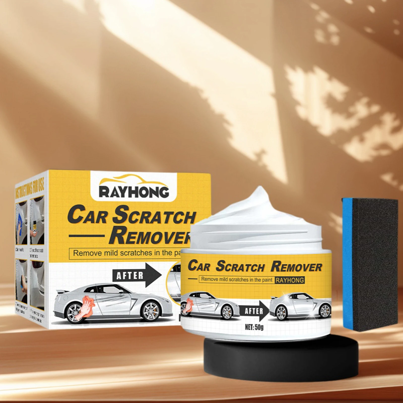 

50g Car Scratch Remover Kit Gloss Enhancement and More Quick Repair Kit Scratch Repair and Swirl Remover Kit for All Vehicle