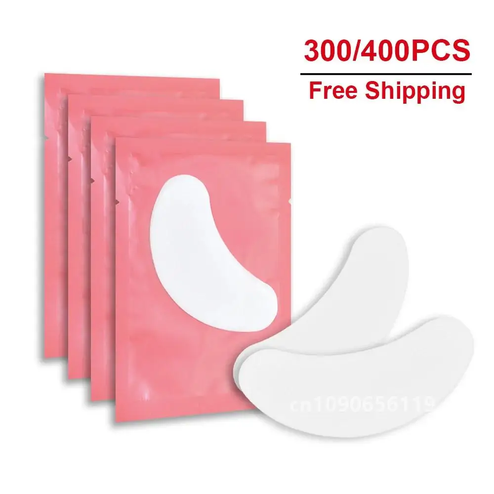 300/400pairs Wholesale Hydrogel Gel Eye Patches for Eyelash Extension Tips Stickers Under Eye Pads Patches Application Makeup