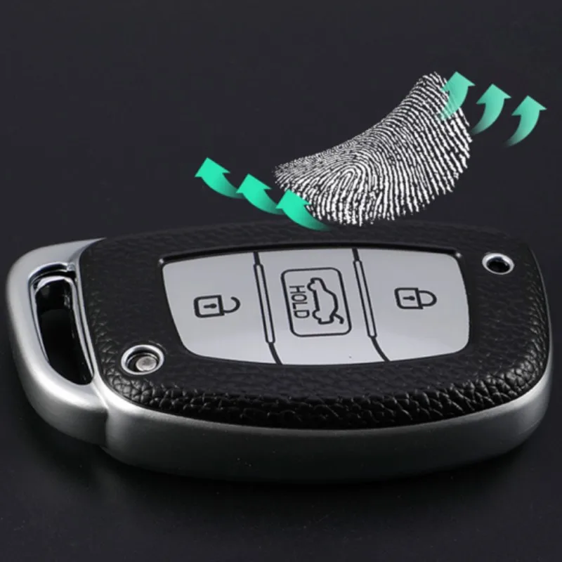 Funda de cuero nueva TPU para llave remota de coche, carcasa para Hyundai Tucson Santa Fe Rena Sonata Elantra Creta Ix35 Ix25 i10 i30 i40