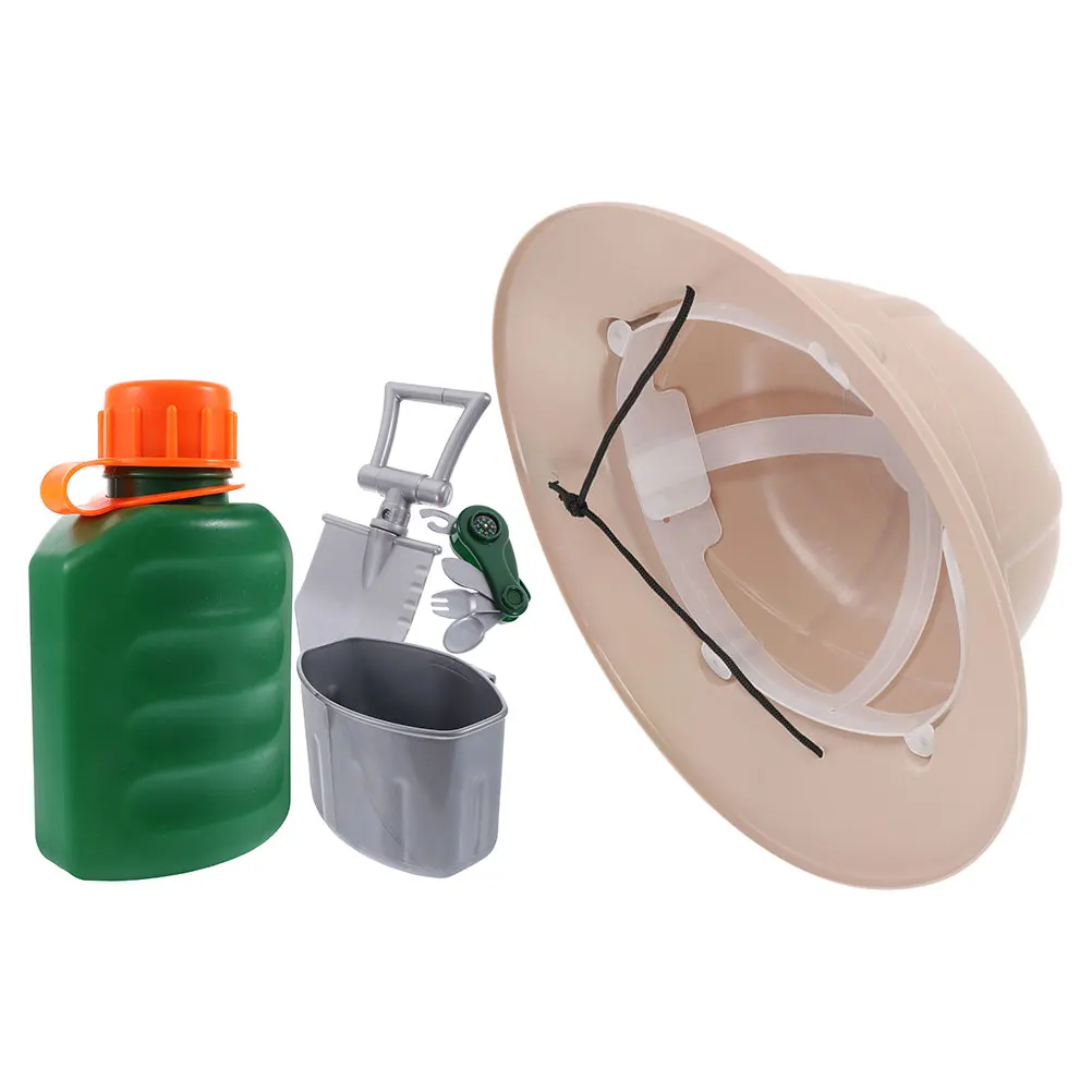 

Explorers Tool Kit Kids Cosplay Tools Stage Performance Props Jungle Theme Decorative Accessories Halloween Party Explorer Hat