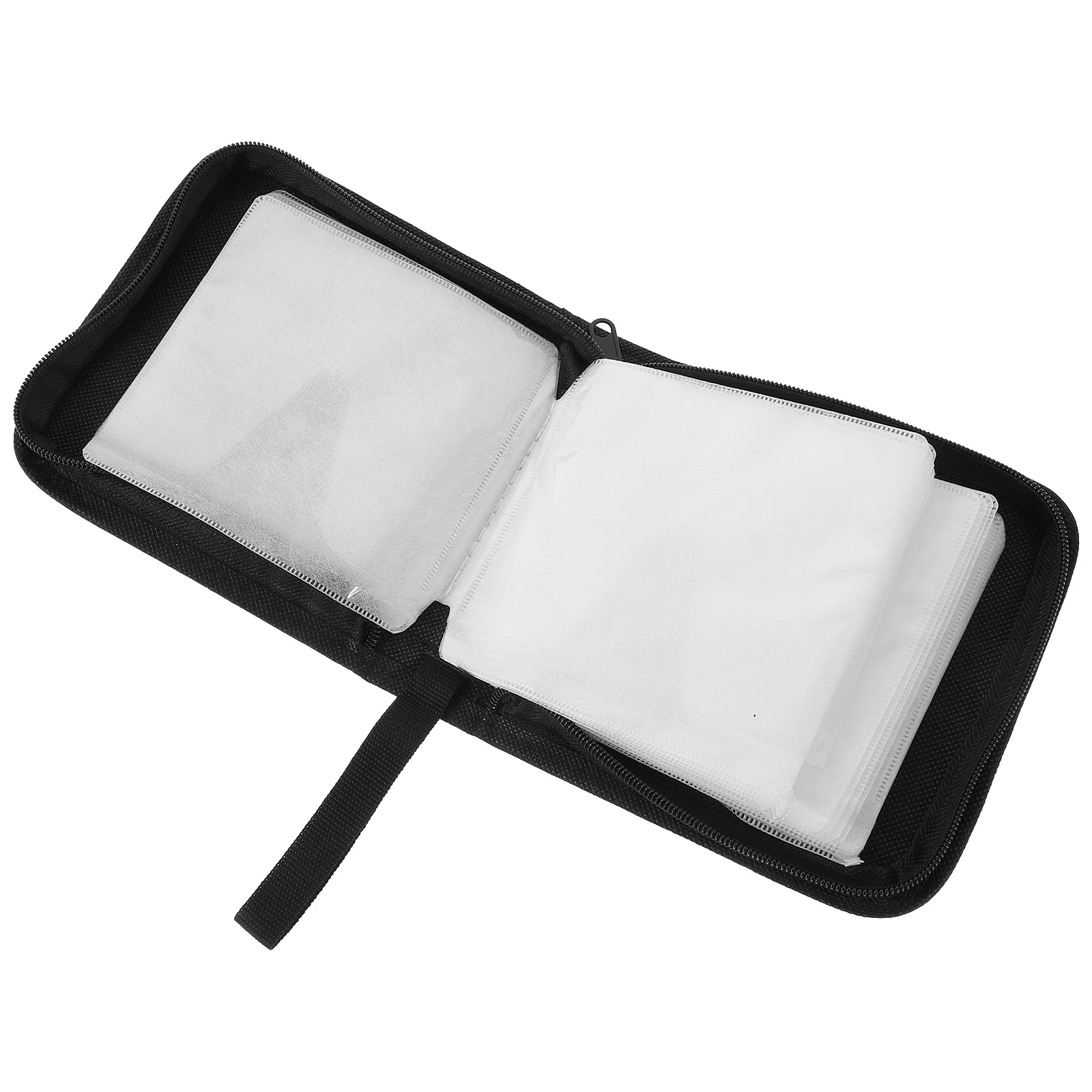 

Car CD Storage Bag Oxford Cloth Red Portable DVD Case Holder Disc Pouch Safe Reusable Longtime Compact Organizer Gaming DJs