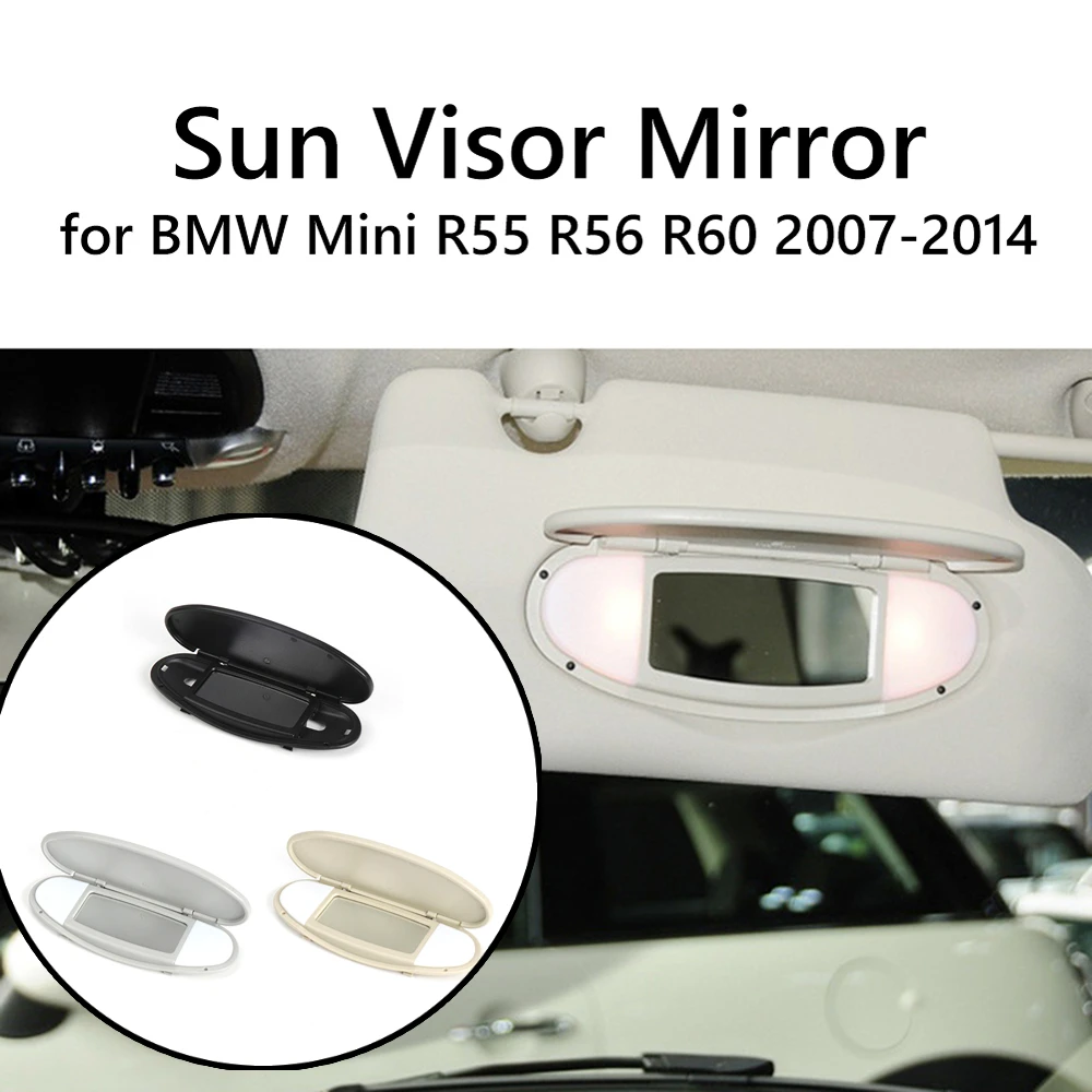 For Mini Cooper Car Sun Visor Mirror Cover Makeup Mirror Cover for BMW Mini R55 R56 R60 2007-2014 51167316833