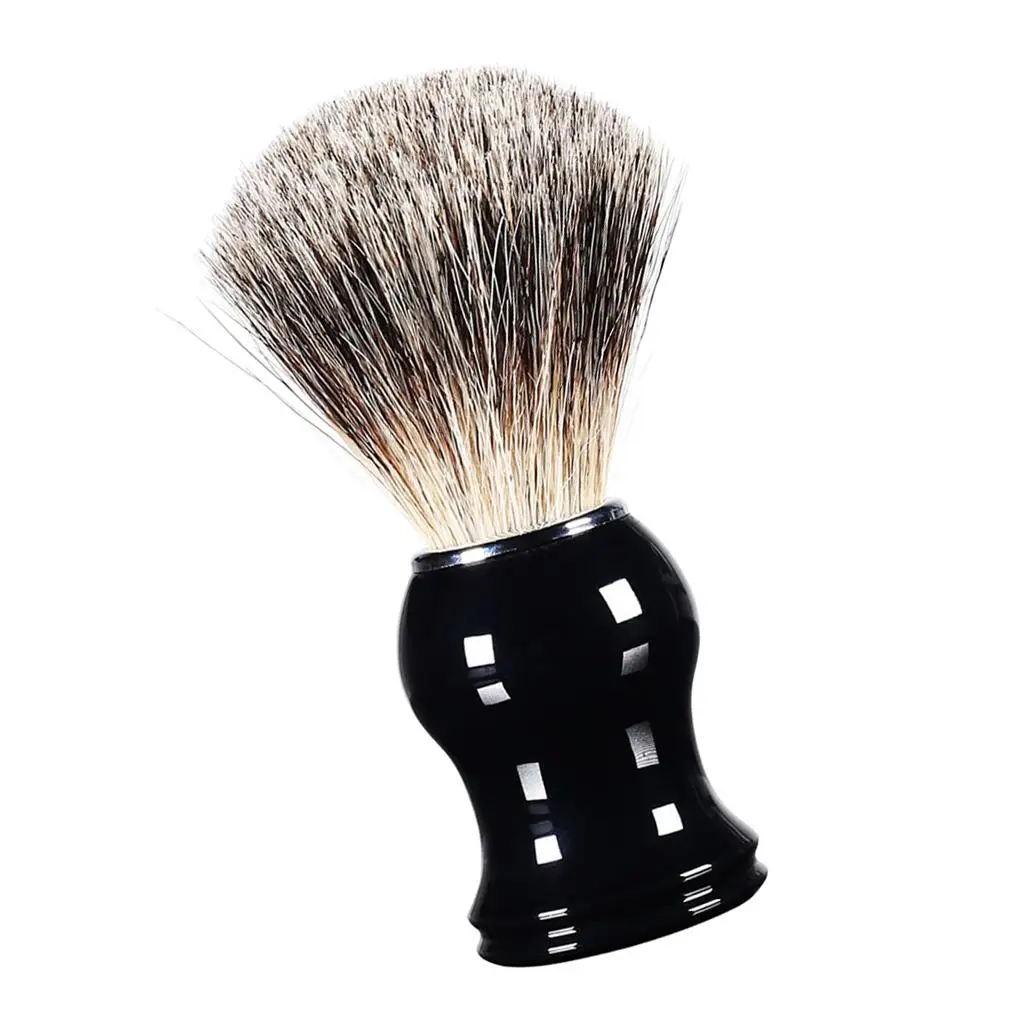 Soft Bristle Shaving Brush for Men Natural Resin Handle Barber Shave Brush Grooming Tool for Professional Use