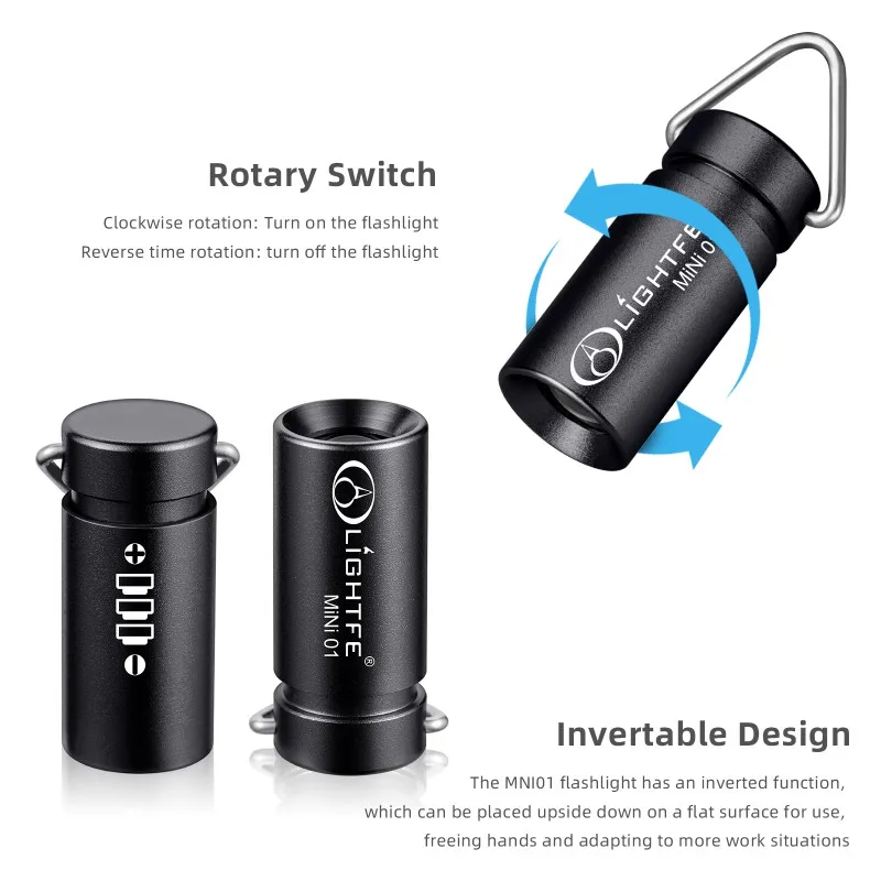 4.5G Mini Aluminum Alloy Flashlight Small Torch Waterproof Camping Light White Light Outdoor Survival Tool Portable Pocket Keych