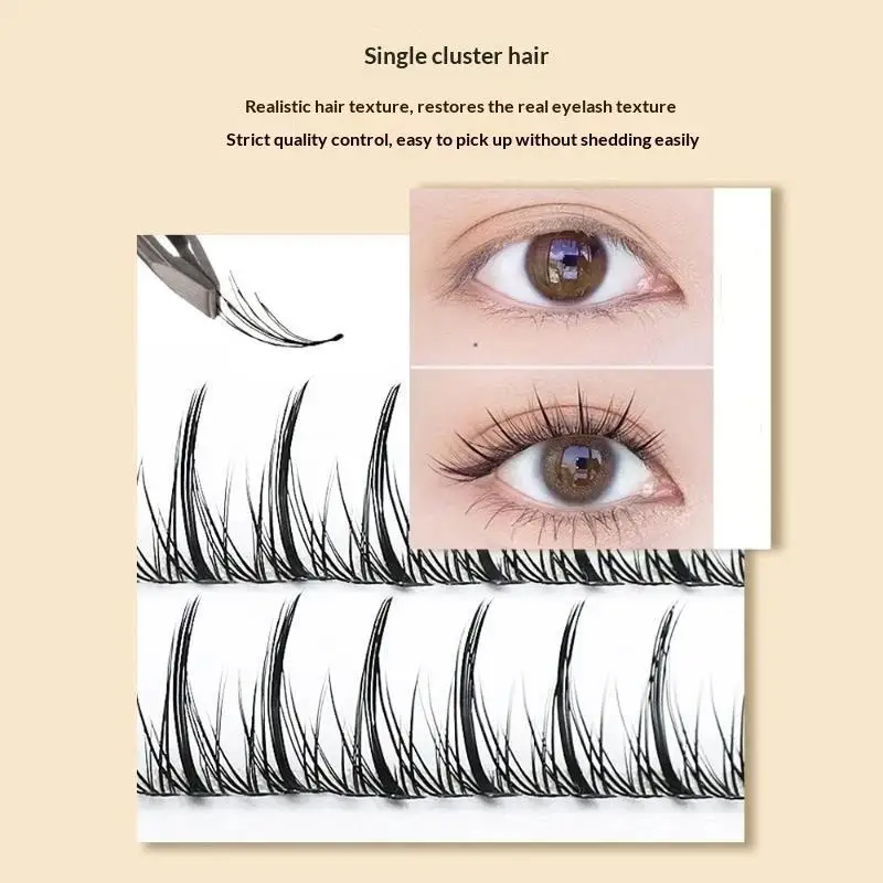 120 Cluster Individual Manga Lash Clusters Natural Look Handmade Grafting Fishtail Fairy False Eyelashes Diy Eyelash Extensions