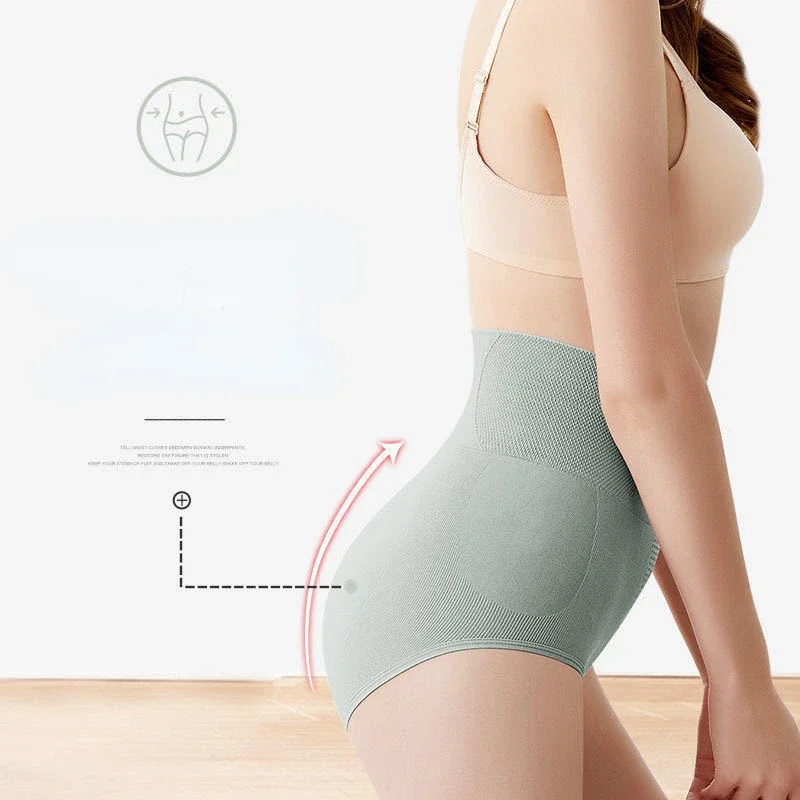 Shapers mulheres de cintura alta calcinha de emagrecimento corpo shaper emagrecimento bunda levantador shapewear roupa interior sólida senhora barriga controle calcinha