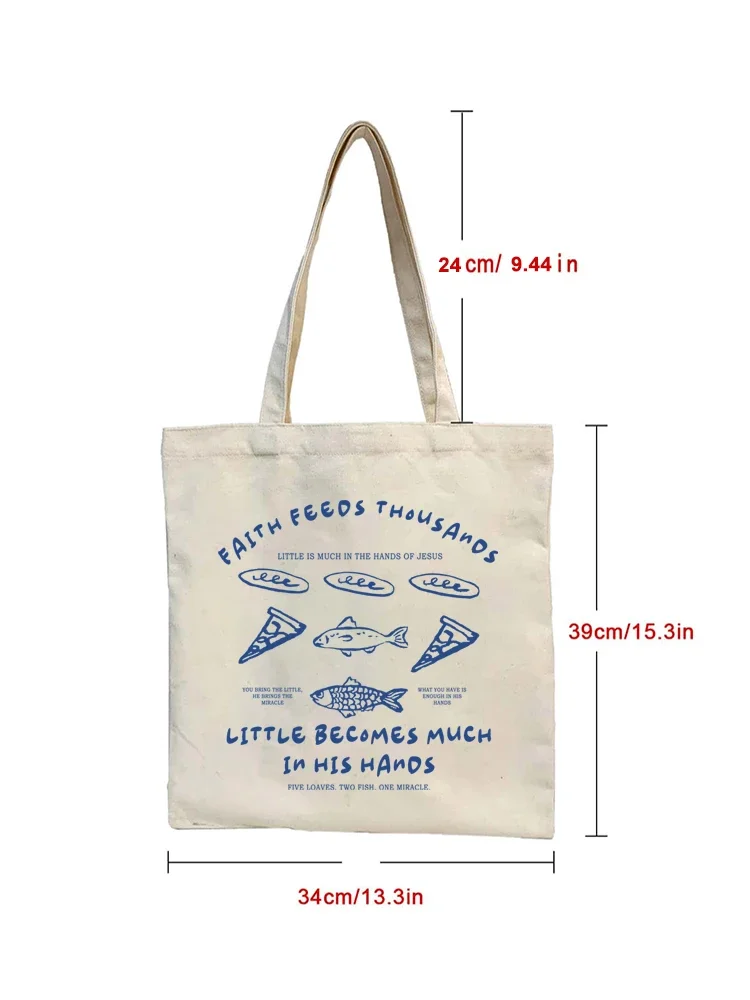 Damskie torby na ramię w stylu retro pop-art, wytrzymałe, składane torby na zakupy, torby typu shopper, torby płócienne z motywem sardynki, torby płócienne bez zamka błyskawicznego.