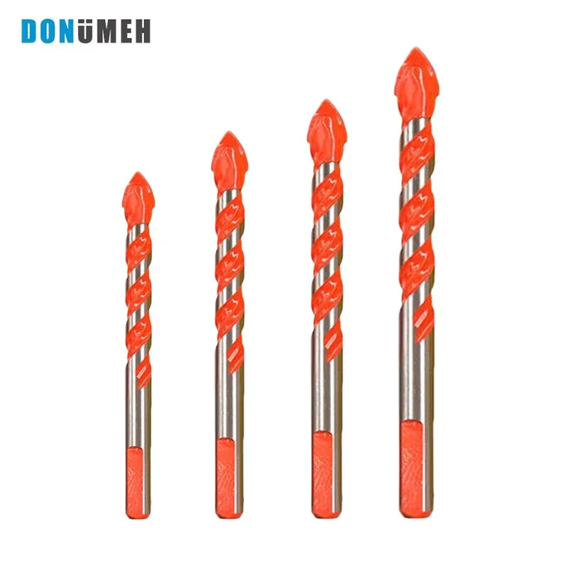 DONUMEH 6-12mm Drill Bits Set Ceramic Wall Tile Marble Glass Punching Hole Saw Drill Bits Working for Power Tools  Multifunction