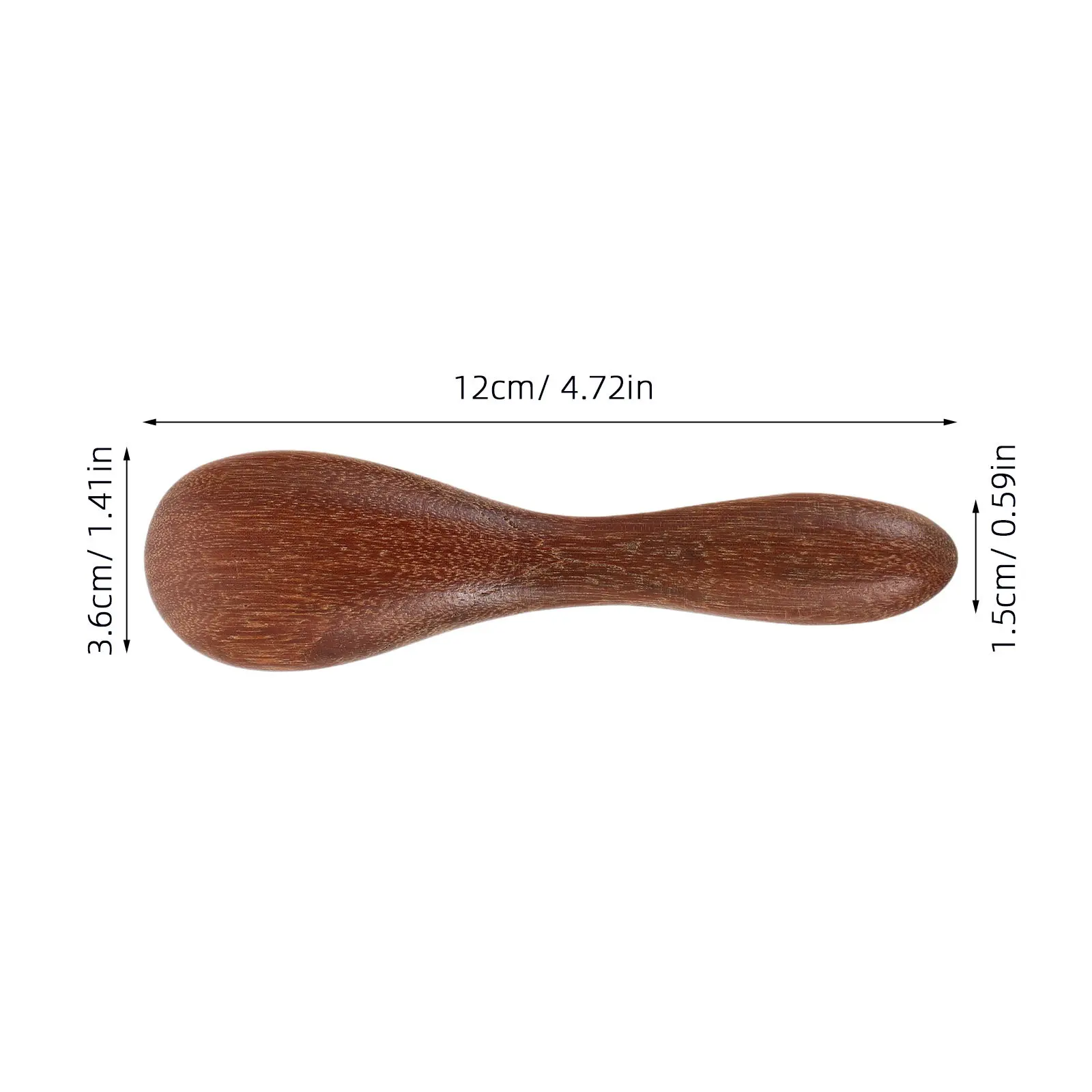 2Pcs Wooden Facial Massage Tool Set Sandalwood Face Massager and Massage Stick for Face Neck Mask Application Cream Serum Mixing view 4