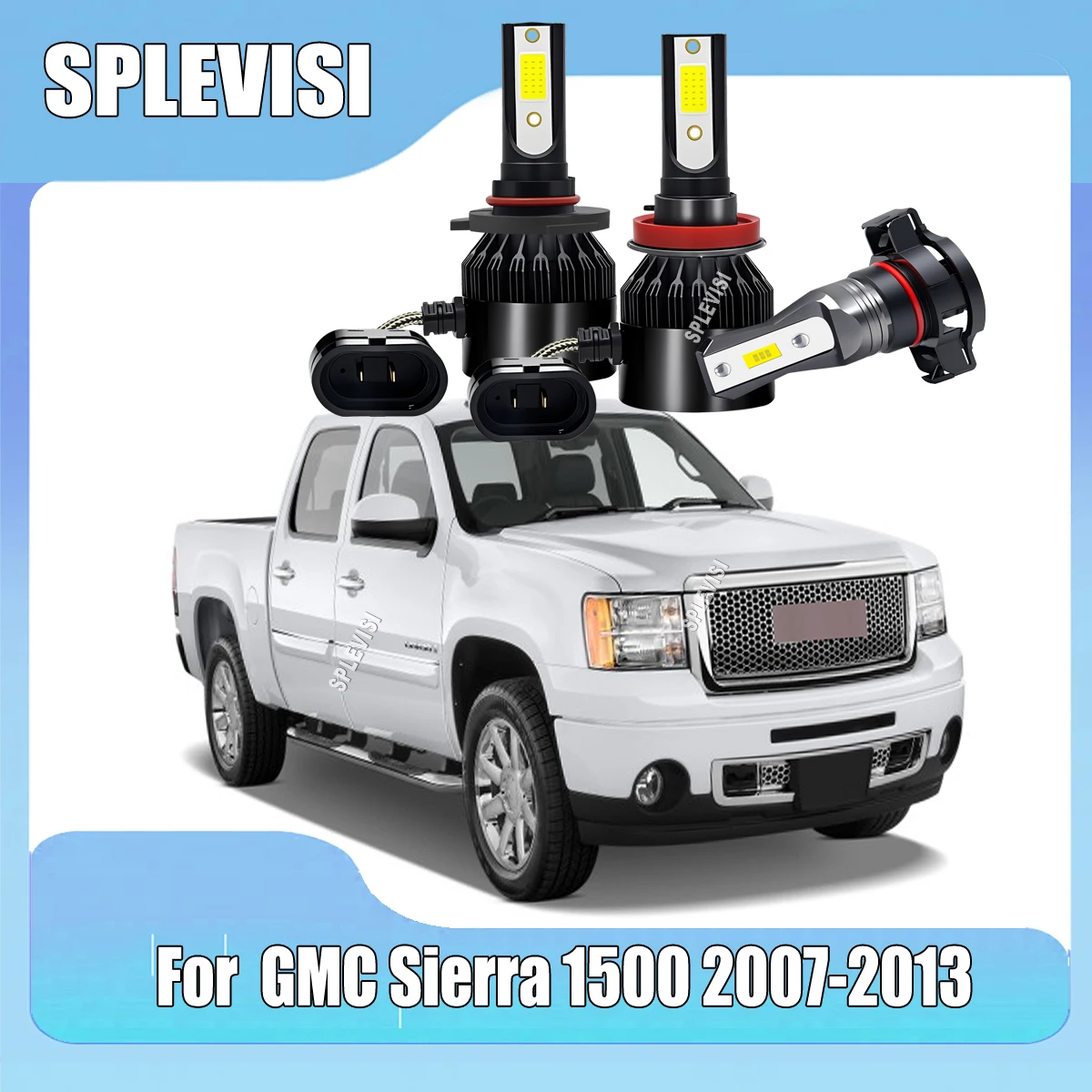 

Upgrade Your Ride with LED Headlight High Low Fog 9005 H11 H16 For GMC Sierra 1500 2007 2008 2009 2010 2011 2012 2013