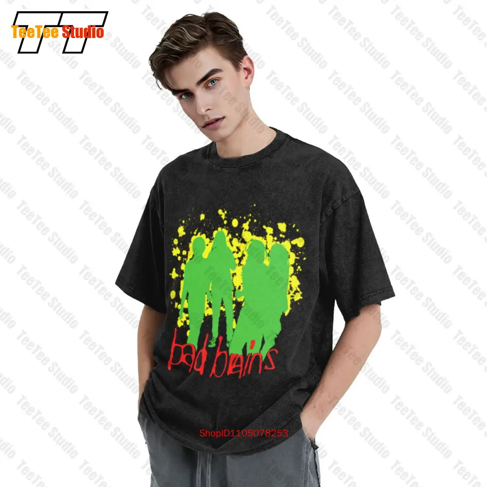 تي شيرت Bad Brains Quickness 89 Tour Music Band ملابس جمالية كبيرة الحجم 44R4