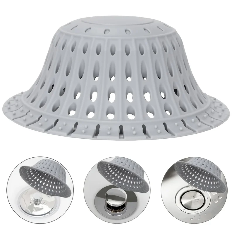 Hair catcher for bathtub drain, high-quality shower hair catcher, foldable hair stopper, suitable for spring