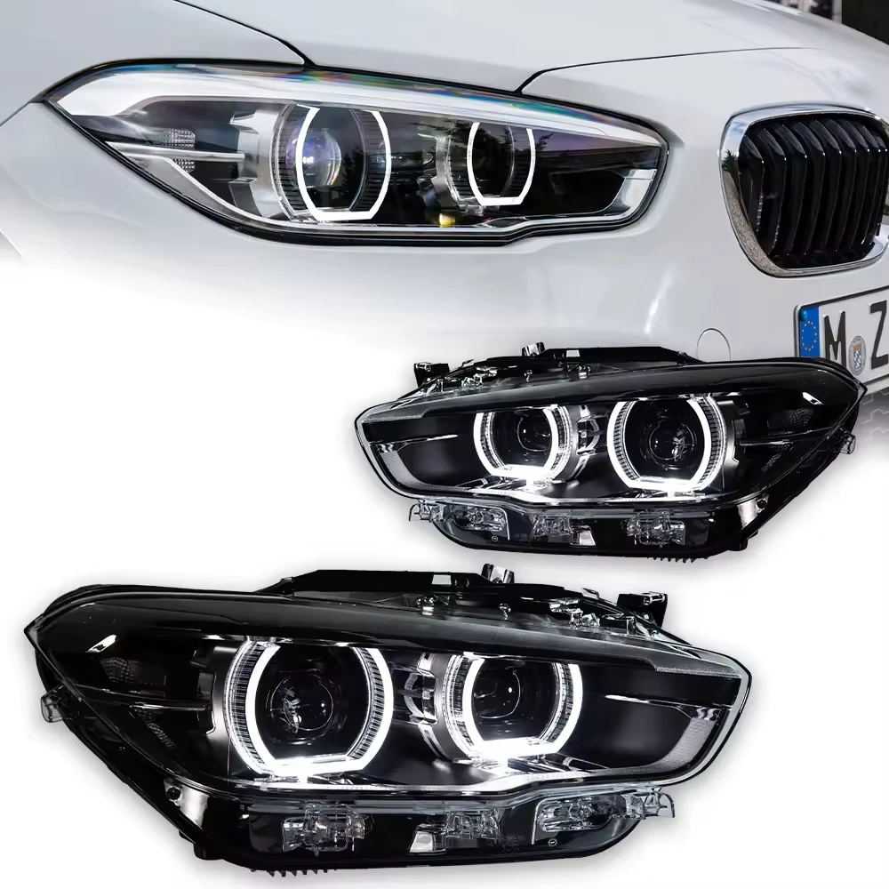 LED  Spoon Headlight Assembly for  1 Series F20 F21 LCI (2015-2018) Dynamic DRL & Sequential Turn Signal Upgrade