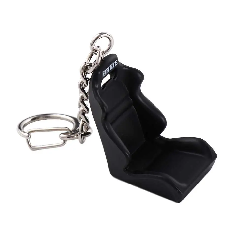 Creative Bag pendant Funny Mini Jewelry Auto Seat Keychain Racing Seat Key Rings Car Driving Chair  Keychain Metal Key Holder