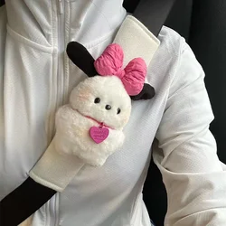 Sanrio Pochacco Cute Car Cover Kawaii Puppy Auto Shoulder Pad Decoration Couple Car Interior Accessories