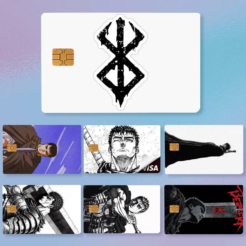 Anime B-Berserk-S  Credit Card HD Stickers Premium matte film effectively prevents fingerprints and daily abrasion.
