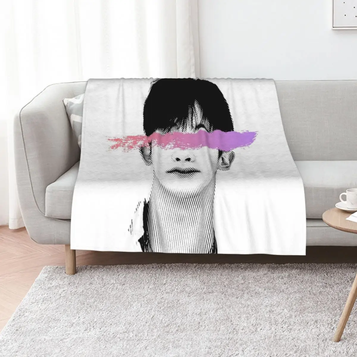 

monstax wonho Throw Blanket Soft Comfort Blanket for Reading Watching TV