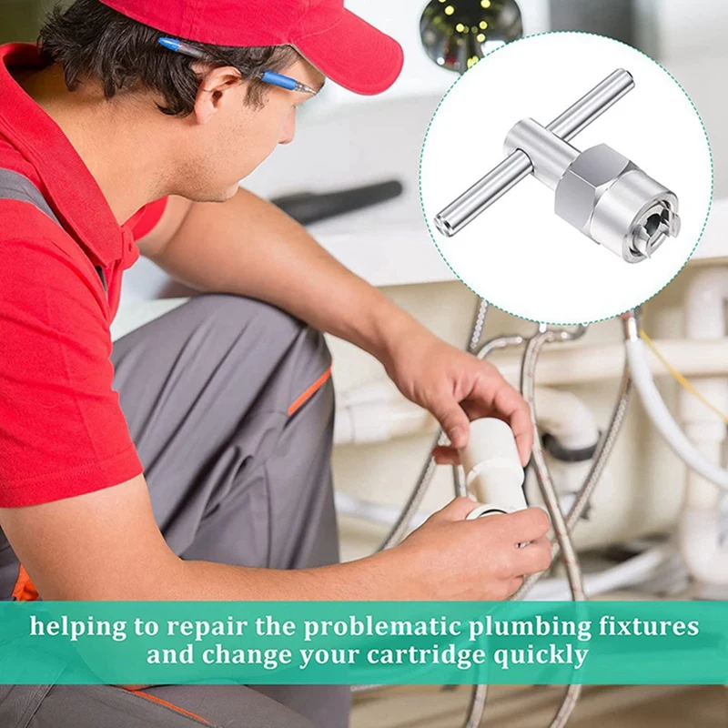 Extracteur de cartouche compatible avec Moen 1200, 1222,1225, outil de retrait de noyau de douche, 2 pièces