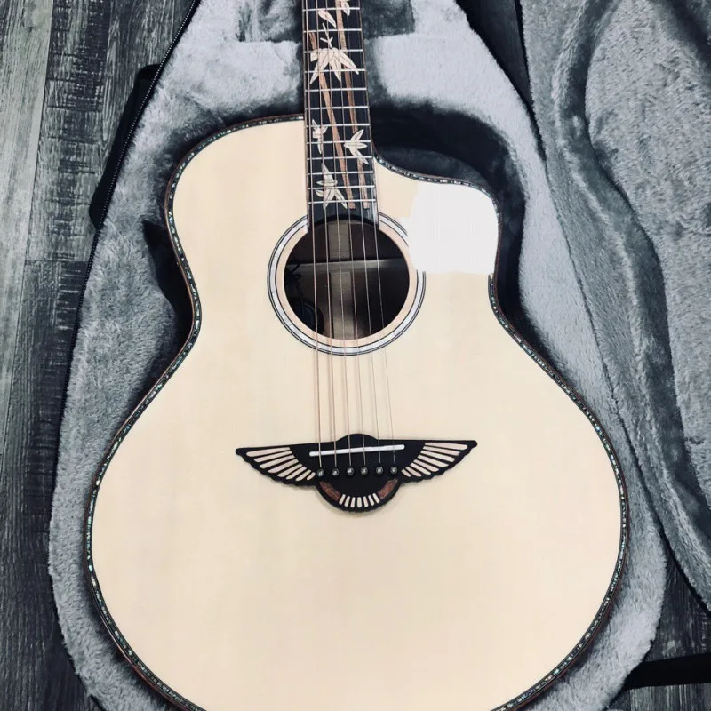 Electric Guitar Vibration-enhanced Full-board Folk Acoustic Guitar Power Box Professional Performance Accompaniment Instruments