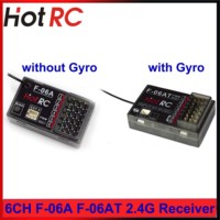 HOTRC 6 Channel 2.4Ghz F-06A F-06AT 6CH Gyro Receiver for Remote Control Transmitter CT-6A HT-6A DS600 CT-6B RC Car Boat Tank