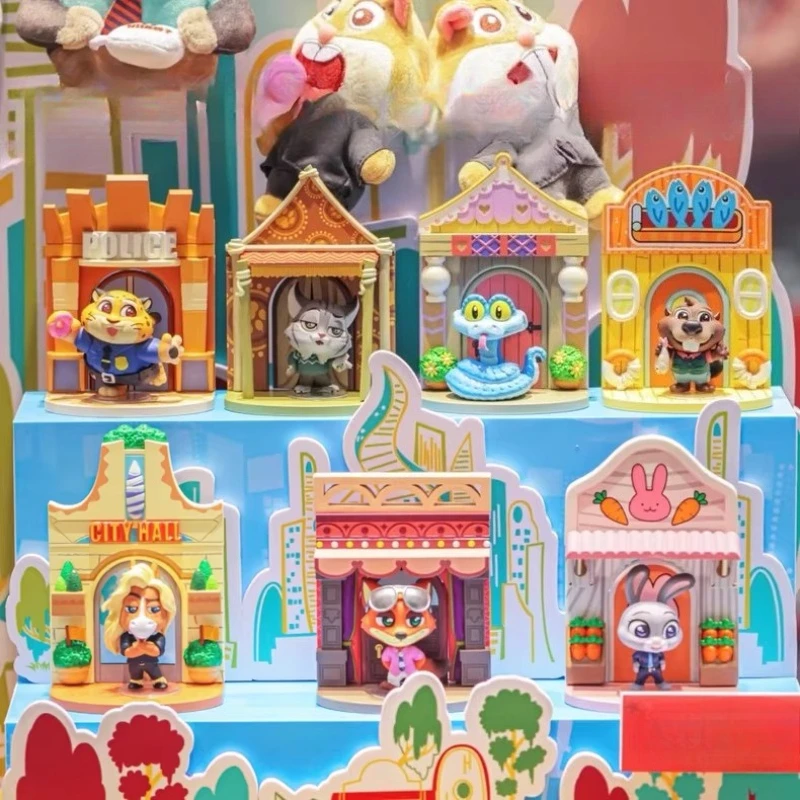 

Горячие игрушки Zootopia2 COSBI сцены Winddancer Nick Judy Nibbles фигурки игрушки миниатюрная фигурка подарок настольное украшение