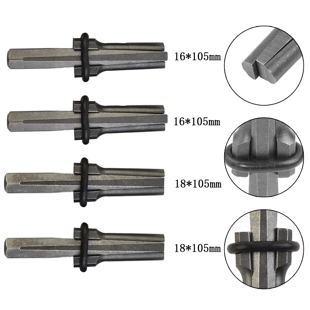 4 Set Wedges Feather Shims 16mm & 18mm For Splitting The Hard Stone/ Rock/ Granite/ Concrete Rock Stone Splitter Hand Tools