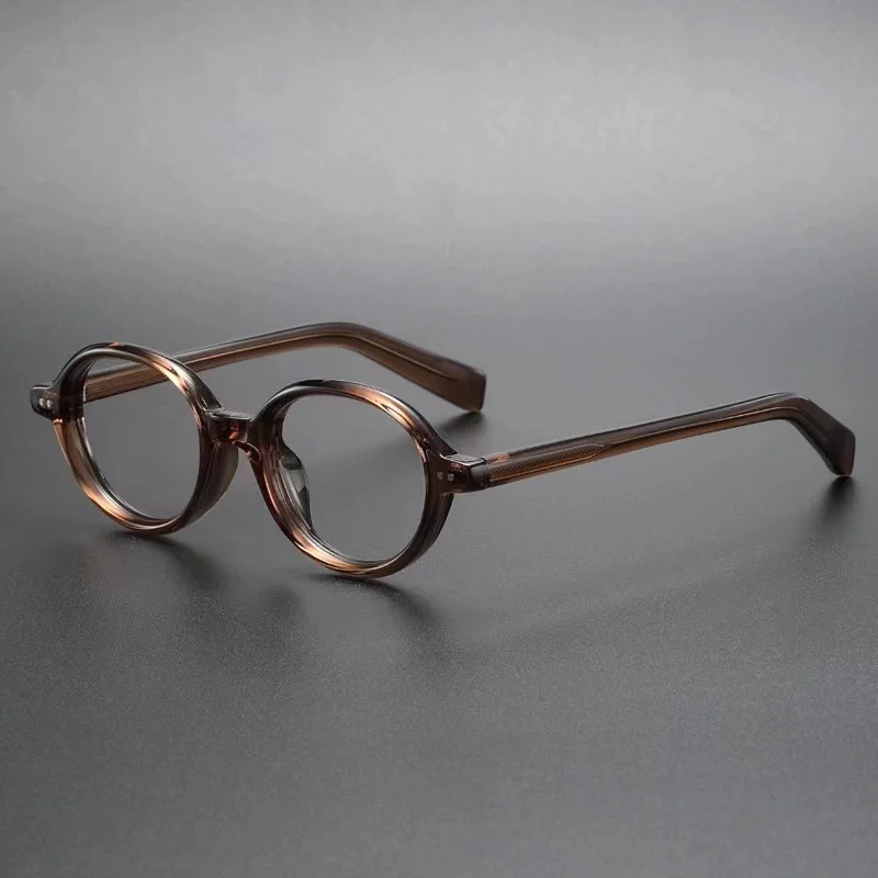 VICKI Men's and Women's Oval Small Frame Photochromic Anti-blue Light Prescription Multifocal Glasses Can Be Customized 1018