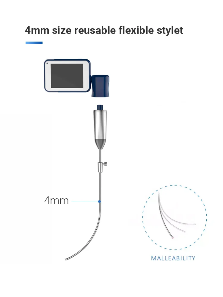 Besdata Medical Reusable Lighted Stylet Intubation LCD Display Video Laryngoscopes For Veterinary Anesthesia Endotracheal
