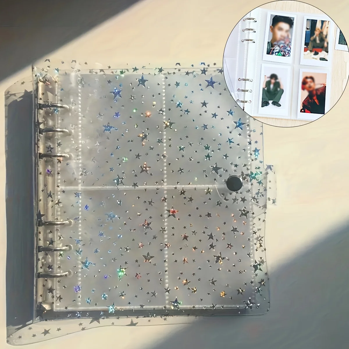 200-slot large capacity album, suitable for 3-inch photos, for collection and display, Polaroids, celebrity and idol cards.