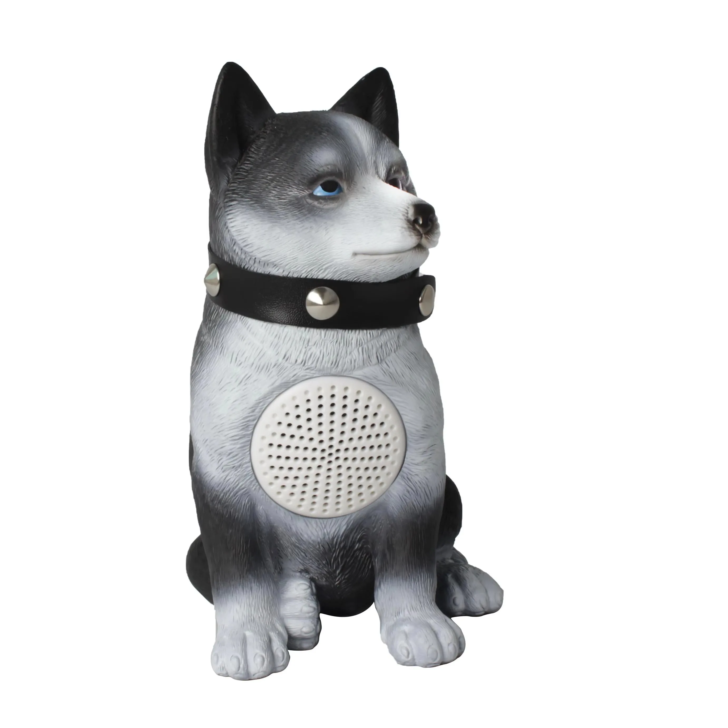 Husky Dog Amplifier Car Decoration Loudspeaker original Stereo Sound Subwoofer Portable Bluetooth Speaker Cute Gifts for Kids