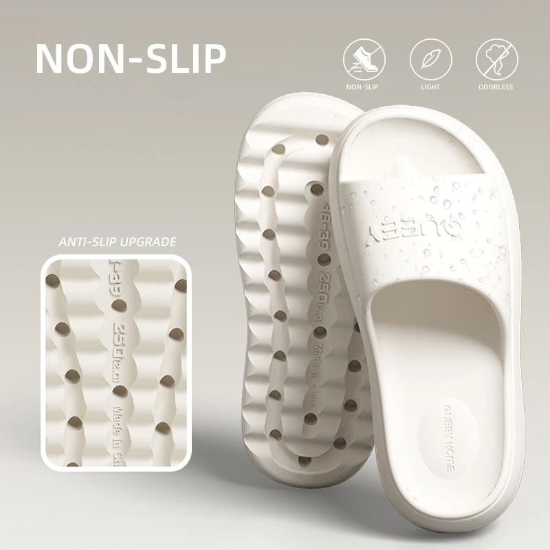 Stylish Women Slippers 6cm Thick Sole Pressure Distribution Soft Bouncy Comfort Beach Sandals Anti Slip Lightweight Shoes image 6