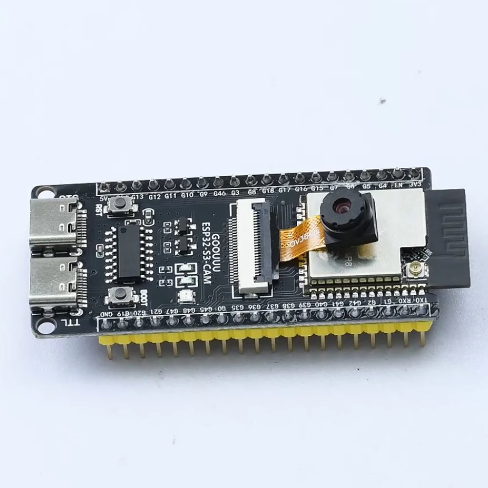 

Плата разработки ESP32-S3-CAM ESP32-S3-N16R8 Основная плата Wi-Fi BT OV3660 Камера Dual Type-C CH340