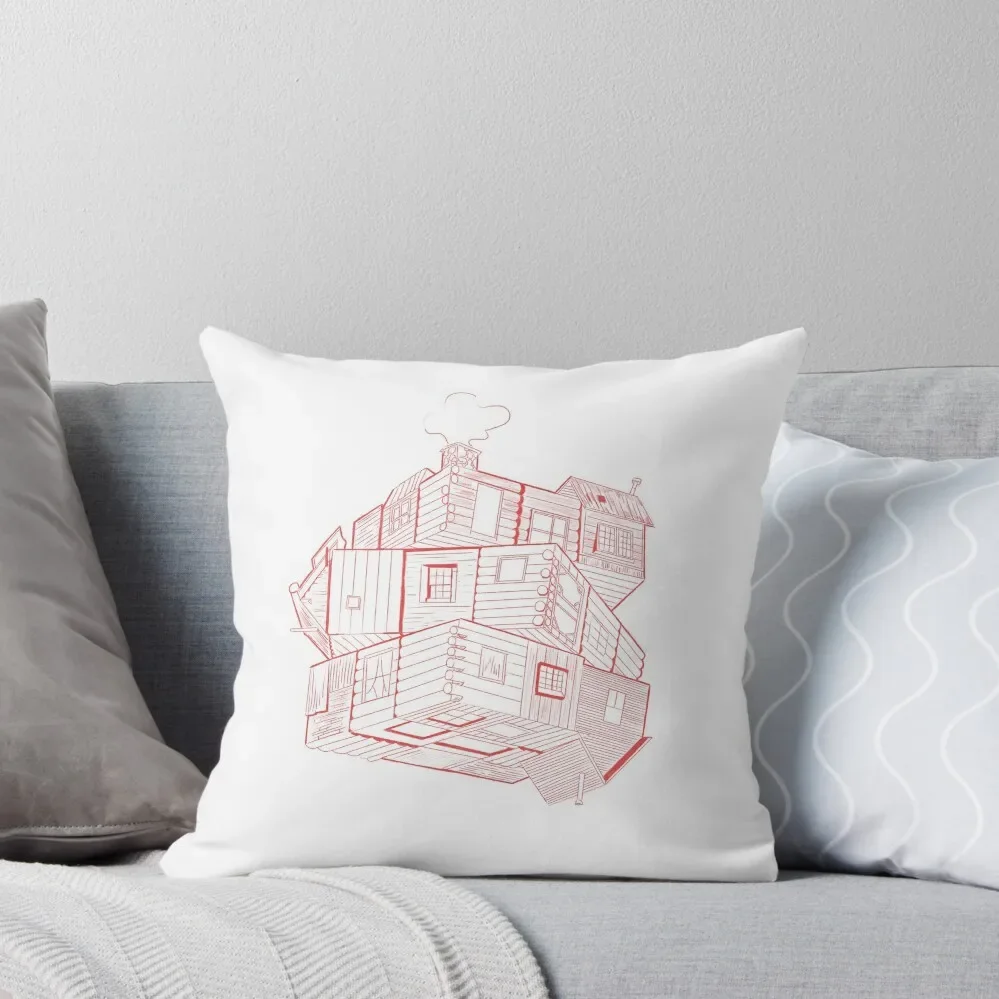 

Cabin in the woods with white background (Movie) Throw Pillow Pillowcases Bed Cushions Christmas Pillow pillow