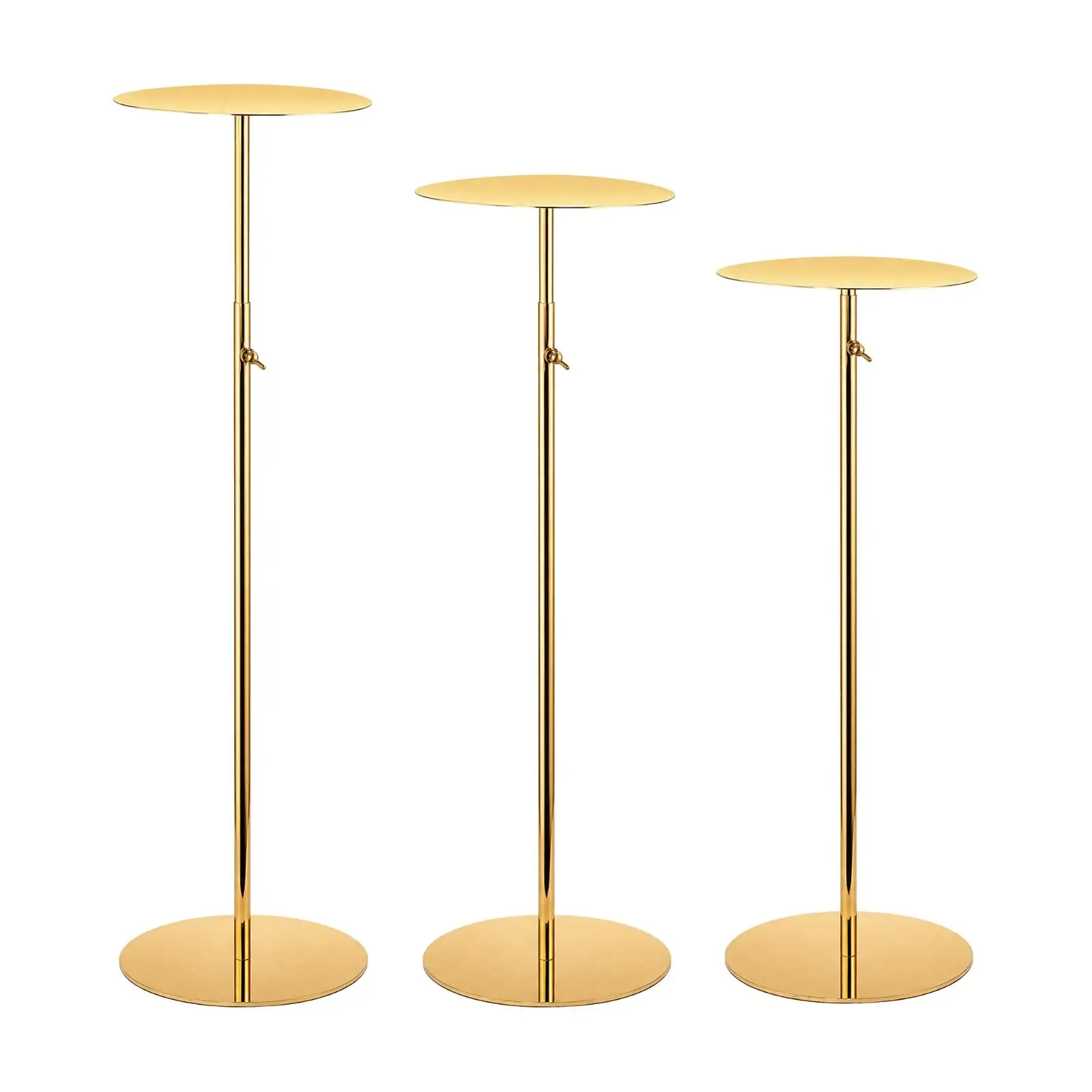 3 Pieces Retail Merchandise Display Stand Freestanding Adjustable Height Display Stand Stable Slim for Boutique Owners