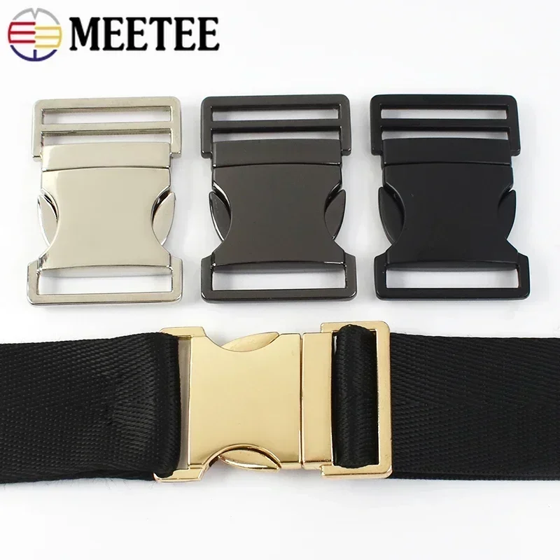 2Pcs 20/25/32/38mm Metal Quick Side Release Buckles Bag Strap Adjust Clip Clasps Backpack Dog Collar Hook Garment Accessories