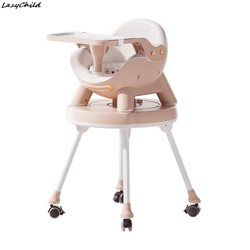 Silla de comedor para bebé Lazychild con ajuste multifuncional, mesa de comedor para bebé para uso doméstico, mesa de comedor portátil para niños