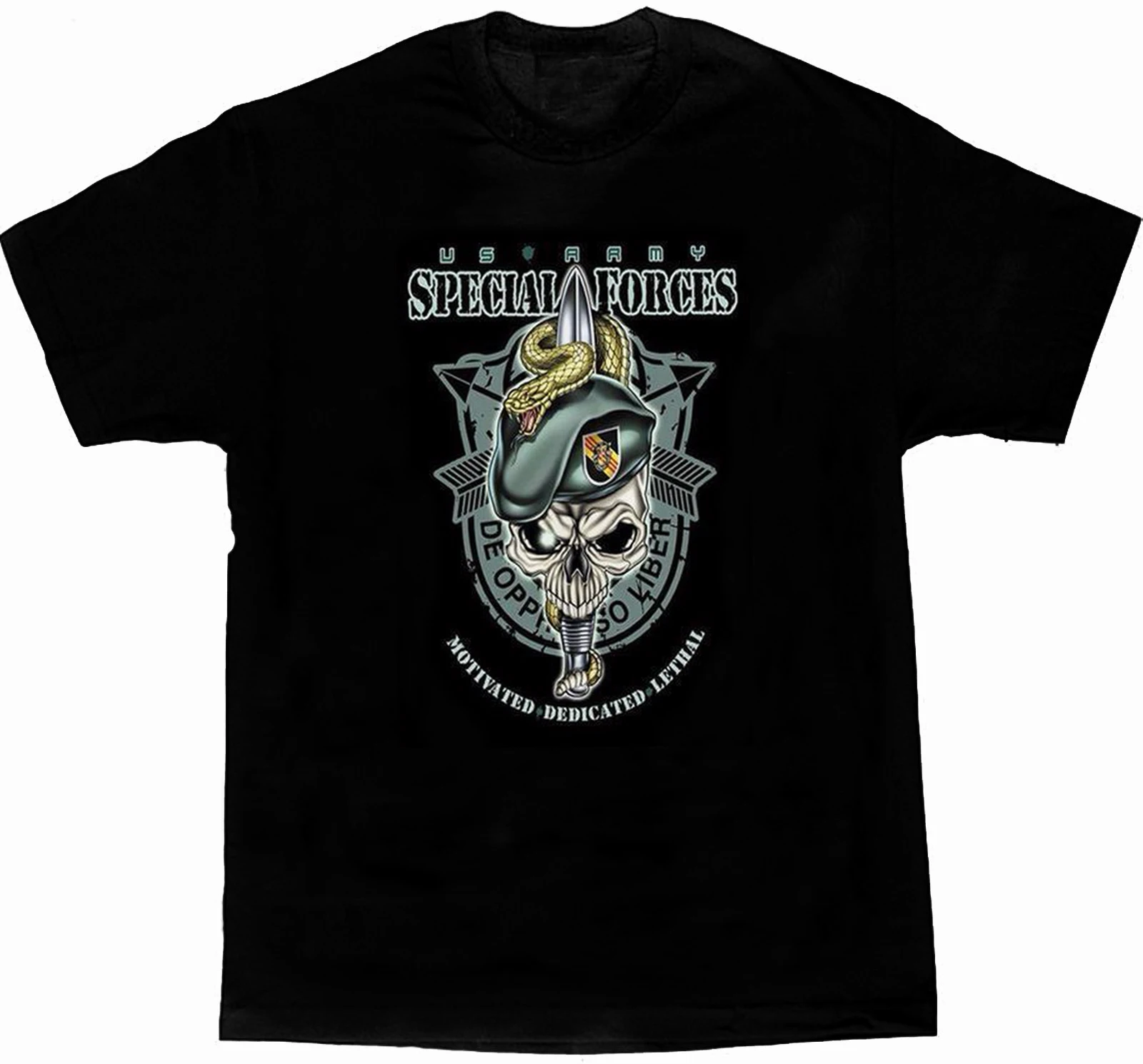 

De Oppresso Liber. US Army Special Forces T Shirt. Short Sleeve 100% Cotton Casual T-shirts Loose Top Size S-3XL