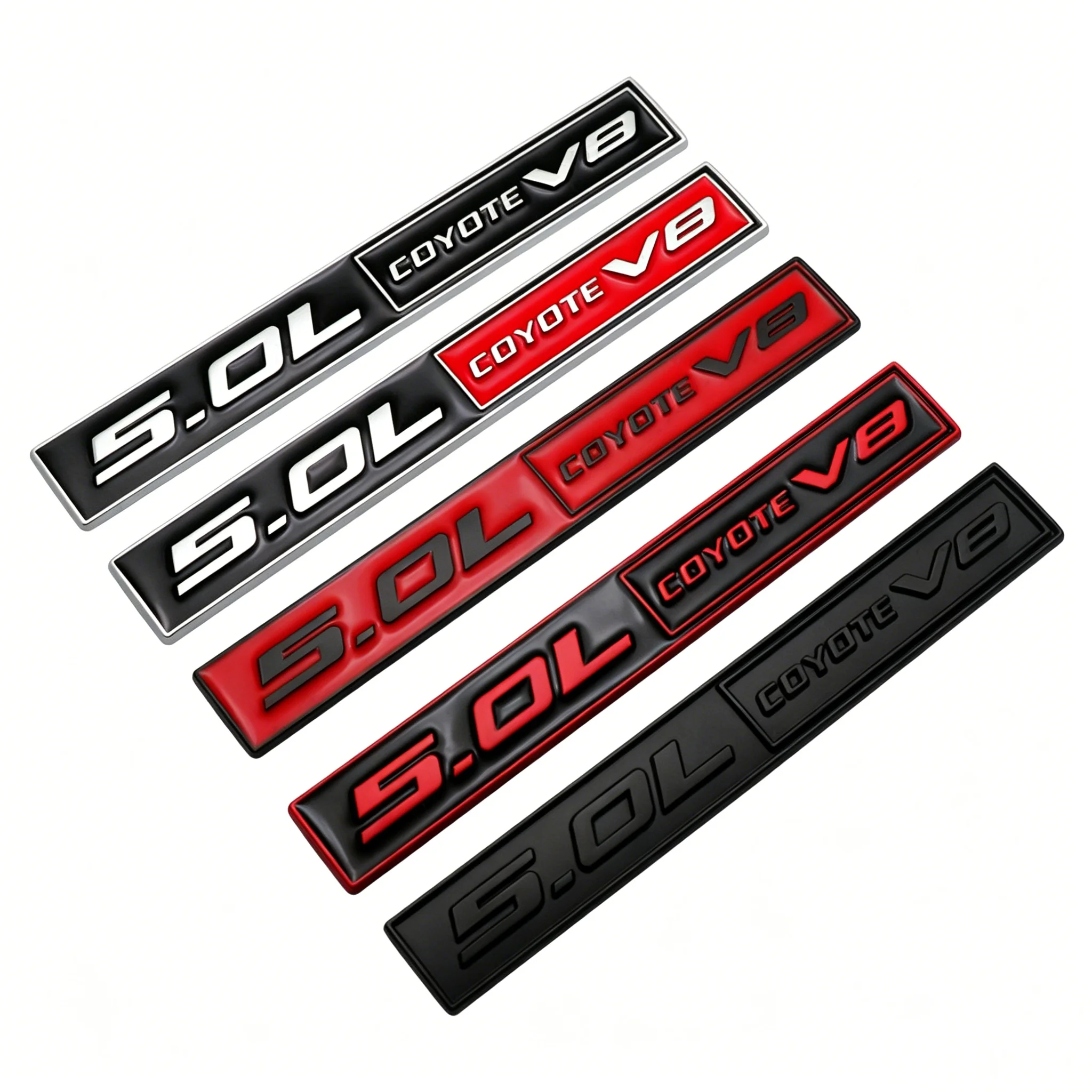 Car Front Grille 5.0L COYOTE V8 Emblem Sticker Accessories For Mustang ST Line GT MONDEO Dodge Charger Ram Hellcat Challenger view 6
