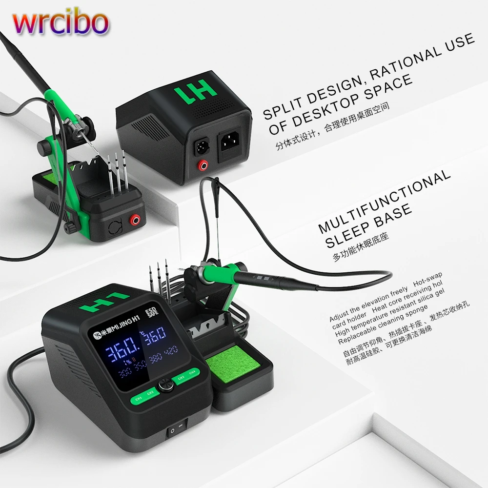 Mijing H1 Soldering Station Mobile Phones Repair Constant Temperature Welding Station Supporting C210/C245/C115 Soldering Tips