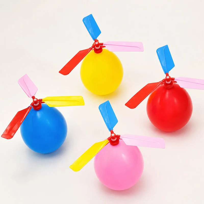5-10PCS/Set Propeller Balloon Aircraft Creative Colorful Flying Balloon Hands-on Ability Exercise Game Gift for School Class ZYF view 4