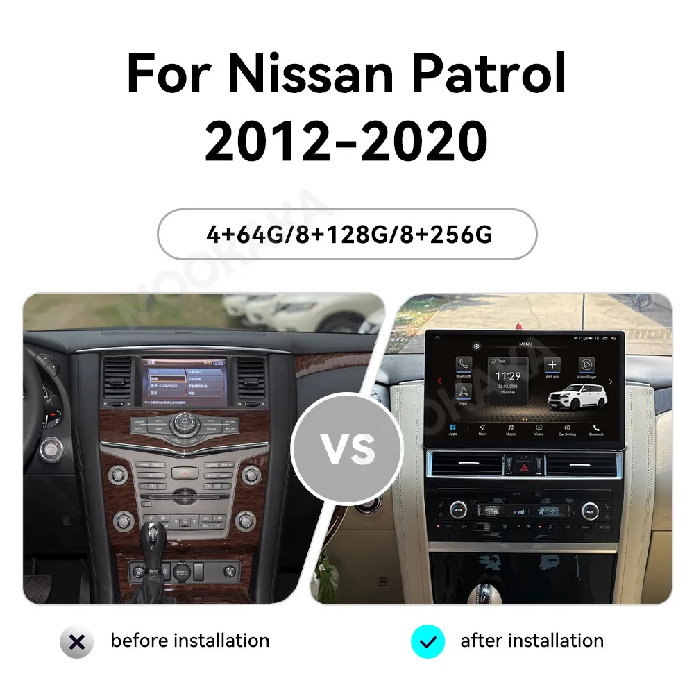 14.6'' Android 15 Radio GPS For Nissan Patrol 2012~2020 Stereo Receiver player Multimedia Intelligent Navigation Car Head Unit
