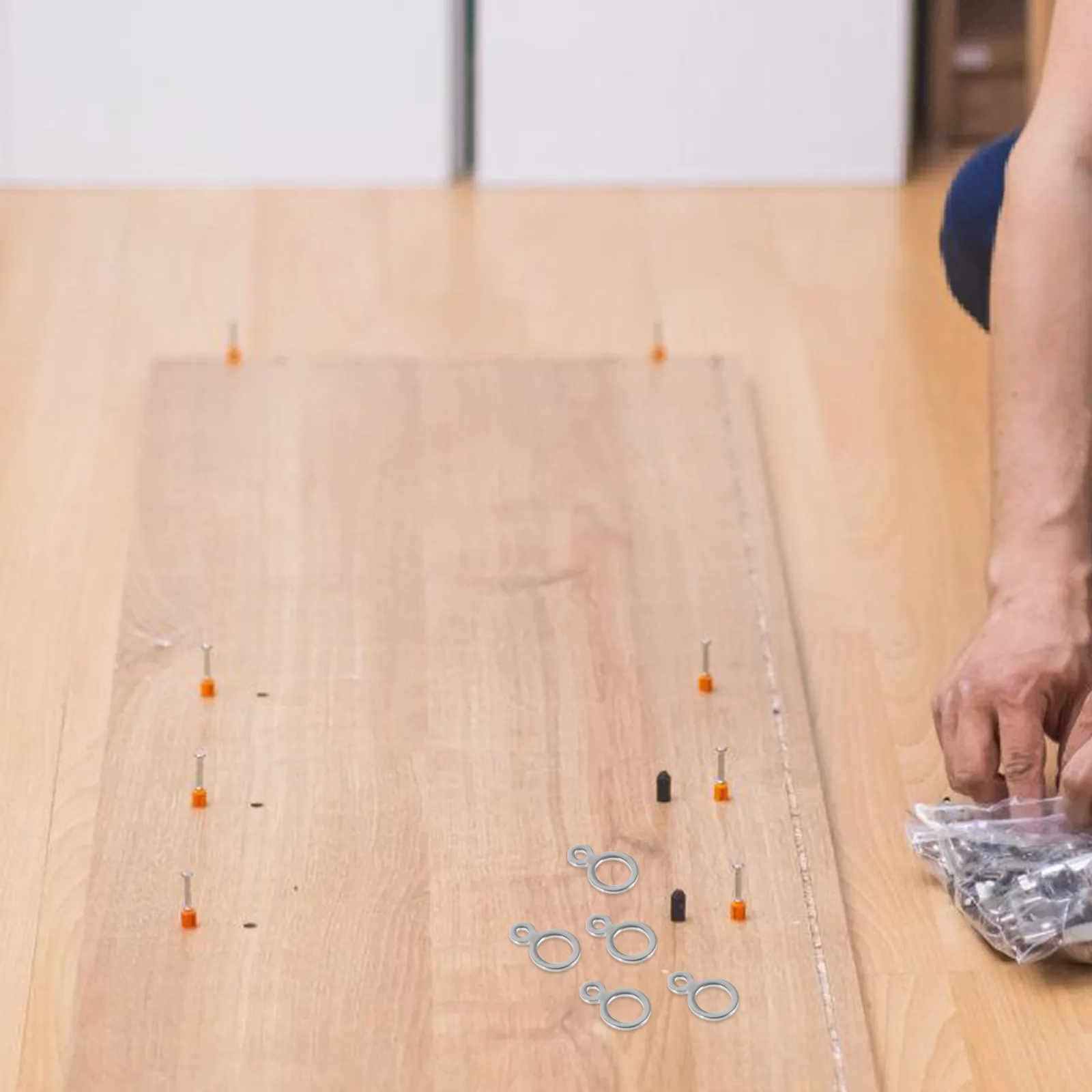 

50 шт. кольца-восьмерки из нержавеющей стали для рыболовных приманок, аксессуары, устойчивые к соленой воде, сверхпрочные разъемные кольца