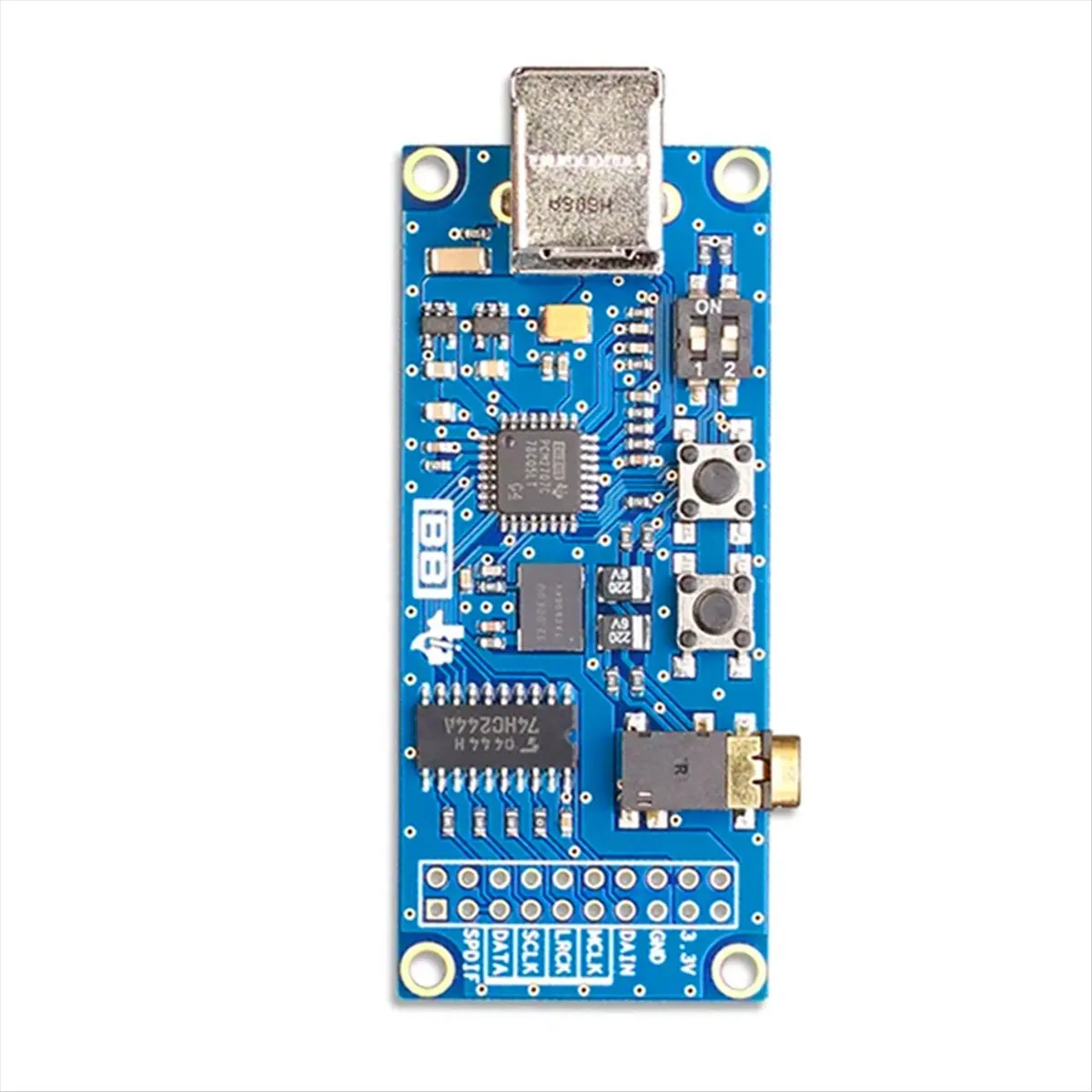 Limited Stock！PCM2707C USB to I2S Digital Interface USB Sound Card Compatible with Italian PCM2706 XMOS